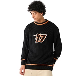 Bewakoof Mens Acrylic Super Loose Fit Sweater