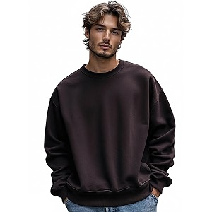 Bewakoof Mens Fleece Oversized Fit Sweatshirt