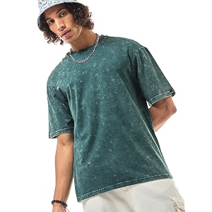 Bewakoof Mens Self Design Oversized Fit Half