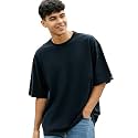 Bewakoof Men39s Solid Oversized Fit Half Sleeve