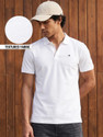 BEWAKOOF Men Self Design Polo Neck Pure