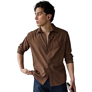 Bewakoof Mens Solid Regular Fit Full Sleeve