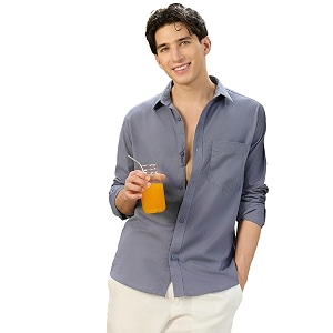 Bewakoof Mens Solid Regular Fit Full Sleeve