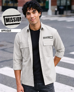 BEWAKOOF Oversized Men Relaxed Fit Solid Spread