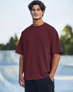 BEWAKOOF Oversized Men Solid Round Neck Pure