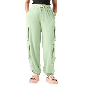 Bewakoof Womens Cotton Super Loose Fit JoggersBewakoof