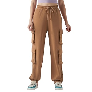 Bewakoof Womens Cotton Super Loose Fit JoggersBewakoof