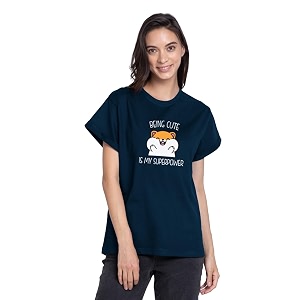 Bewakoof Womens Graphic Printed 100 Cotton T-Shirt