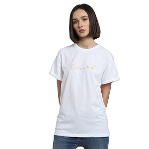Bewakoof Womens Graphic Printed 100 Cotton T-Shirt