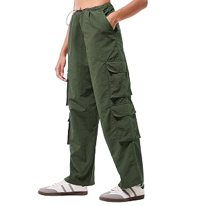 Bewakoof Womens Relaxed Fit Mid Rise Pants