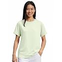 Bewakoof Women's Solid Cotton T-Shirt Boyfriend Fit, Round Neck, Half Sleeve_581053_Green_XS
