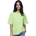 Bewakoof Women39s Solid Oversized Fit Half Sleeve