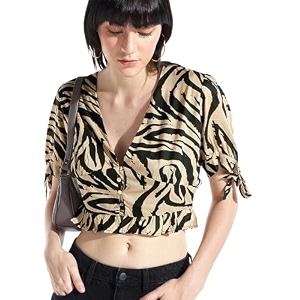 Bewakoof Womens All Over Printed Regular Fit