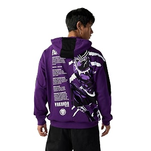 Bewakoof X Marvel Black Panther Mens Polycotton