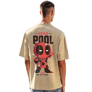 Bewakoof X Marvel Deadpool Mens 100 Cotton