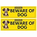 Beware Of Dog Sign Sticker 20.5 x