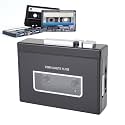 Bewinner Retro Stereo Cassette Player with Earphones, 5.0 Vintage Auto Reverse USB Cassette to MP3 Converter, Playback and Control (B)