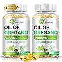 BEWORD Oil of Oregano with Black Seed Oil, 560 Softgels, 9000mg Per Serving