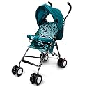 BeyBee Lightweight Stroller Pram for Newborn Baby|Portable One Hand Fold with Waterproof Designer Fabric, Cushioned Sheet and Shock Absorption|Pre Installed Air Cabin Buggy|Kids Age 0-5 Years (Black)