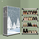 BEYKURY 4 Tier Foldable Shoe Rack – Space Saver, Universal for Entry, Bedroom & Balcony Plastic Shoe Stand