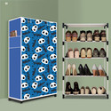 BEYKURY 4 Tier Foldable Shoe Rack – Space Saver, Universal for Entry, Bedroom & Balcony Plastic Shoe Stand