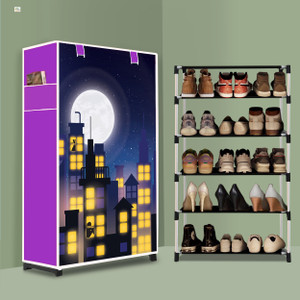 beykury 5 tier foldable shoe rack  space saver universal for entry bedroom  balcony plastic shoe stand