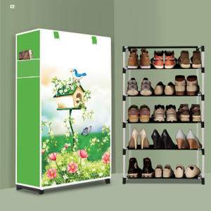 beykury 5 tier foldable shoe rack  space saver universal for entry bedroom  balcony plastic shoe stand