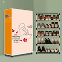 BEYKURY 5 Tier Foldable Shoe Rack – Space Saver, Universal for Entry, Bedroom & Balcony Plastic Shoe Stand