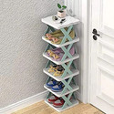 BEYKURY B-5 Layer Shoe Rack X Design Lightweight Foldable Shoe Cabinet Storage For Home Plastic Shoe Stand