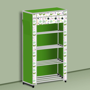 beykury plastic shoe stand butterfly modern printa4 4 shelves diydo-it-yourself