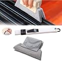 BEYOND BASIC Combo of Window Groove Frame Cleaning Brush Door Track Cleaning Brushes for Window Slot Keyboard with Mini Dustpan Dust Cleaner Tool for All Corners -Multi colerd