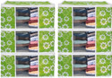 Beyond Imagine New Fordable Storage Organizer Bag for Blanket Quilt Clothes Dress Garment Wardrobe Luggage Cover (Pack Of 6, Green)