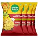 Beyond Snack Kerala Banana Chips, Dakshin Pepper Flavour, Made in Coconut Oil, Traditional South Indian Style - 320g (80g * 4packs)