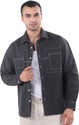 BEYOUNG Men Solid Casual Grey Shirt