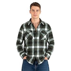 Beyoung Recycled Checked Flannel Shirt for Men
