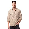 Beyoung Solid Recycled Flannel Shirt for Men