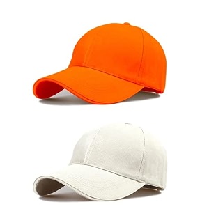 single and combo plain soft cotton adjustable unisex cap quick drying sun hat protection for summers outdoor activites sports baseball hat for men and women freesize