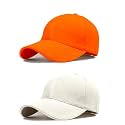 Single and Combo Plain Soft Cotton Adjustable Unisex Cap Quick Drying Sun Hat Protection for Summers Outdoor Activites Sports Baseball Hat for Men and Women (Freesize)