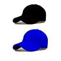 Single and Combo Plain Soft Cotton Adjustable Unisex Cap Quick Drying Sun Hat Protection for Summers Outdoor Activites Sports Baseball Hat for Men and Women (Freesize)