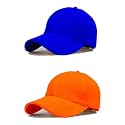 Single and Combo Plain Soft Cotton Adjustable Unisex Cap Quick Drying Sun Hat Protection for Summers Outdoor Activites Sports Baseball Hat for Men and Women (Freesize)