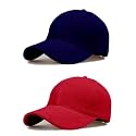 Single and Combo Plain Soft Cotton Adjustable Unisex Cap Quick Drying Sun Hat Protection for Summers Outdoor Activites Sports Baseball Hat for Men and Women (Freesize)
