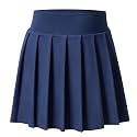 Bezioner Girls Tennis Skirt A-Line Pleated Skirt with Shorts Pocket Uniform Skort for Golf Athletic Cheerleading