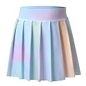 Bezioner Girls Tennis Skirt A-Line Pleated Skirt with Shorts Pocket Uniform Skort for Golf Athletic Cheerleading