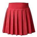 Bezioner Girls Tennis Skirt A-Line Pleated Skirt with Shorts Pocket Uniform Skort for Golf Athletic Cheerleading