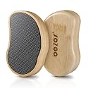 BEZOX Nano-Glass Pumice Stone for Feet Dead Skin, Eco-Friendly Pedicure Foot File Callus Remover - Bamboo Handle
