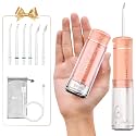 Bezvoi Mini Portable Water Flosser for Travel, 5 Modes Dental Floss, 6 Tips