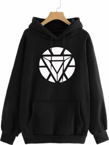 bfb Men Full Sleeve Printed Hooded Sweatshirt
