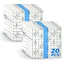 BFONS 20 Sheets Pre-Cut 8 in x 8 in Tattoo Aftercare Waterproof Bandages Tattoo Cover Up Tape, Tattoo Supplies Second Skin Transparent Film Wound Healing Protective Clear Sterile and Safe Bandages