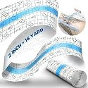 BFONS Tattoo Aftercare Waterproof Bandages 2 in x 16 yd Tattoo Cover Up Tape, Tattoo Supplies Second Skin Bandage Flat Roll Transparent Film Wound Healing Protective Clear Sterile and Safe Bandages