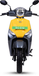 bgauss bg c12i max 20 booking for ex-showroom price with can enabled charger yellow techno
